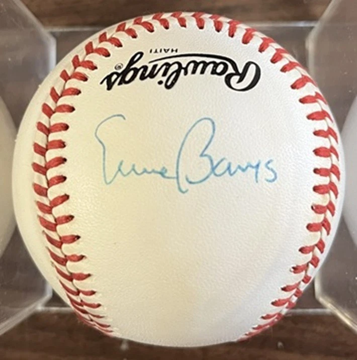 BÉISBOL FIRMADO AUTOGRAFIADO POR ERNIE BANKS PSA/ADN AUTÉNTICO 545053 (TARJETAS AÉREAS) Foto 1 de 1