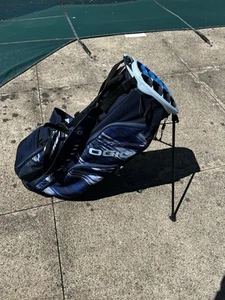 OGIO Woode 8 Hybrid Stand Bag (Blue, 8-way top) - Rain Hood Included - Picture 1 of 9