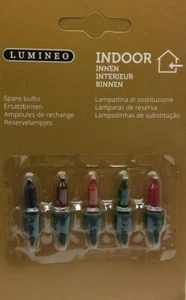 24V 1.15W 504916 Lumineo 5 Pack Coloured Replacement Christmas Light Bulbs Pu... - Picture 1 of 1