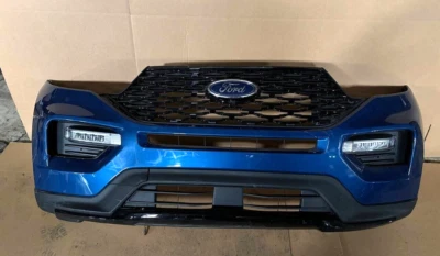Conjunto de parachoques delantero Ford Explorer ST 2020-2024 con cámara OEMtlas azul Foto 1 de 4