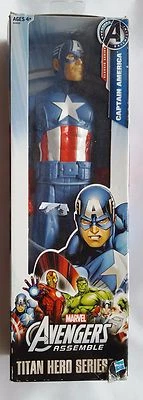 ACTION FIGURE MARVEL AVENGERS ASSEMBLE Titan Hero Series CAPTAIN AMERICA - Immagine 1 di 2