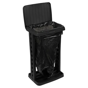 60L Garbage Reusable Bin Bag Recyclable Sack Liner Waste Disposal Holder w/ Lid - Picture 1 of 11