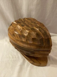 MCM Nut Cracking Caddy Walnut Shaped Bowl - Picture 1 of 4
