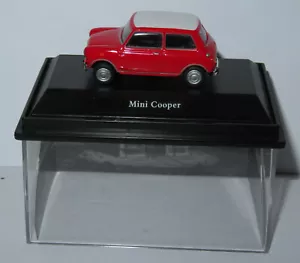 A Micro Metal Die Cast Schuco Mini Cooper Red White Roof 1/72 in Box - Picture 1 of 6