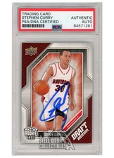Stephen Curry 2009-10 Upper Deck Draft Edition Autograph Rookie Card #34 PSA/DNA