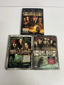 Pirates of the Caribbean DVD Movies Set of 3, Curse , Dead Man, World's End - Picture 1 of 15