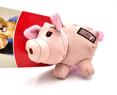 KONG COMPANY KONG Phatz Pig Small Squeaky Toss & Chew Dog Toy 5"