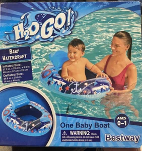 bote de agua para nadar bote de agua segura con respaldo 0-1 bote de agua para bebé - Imagen 1 de 2