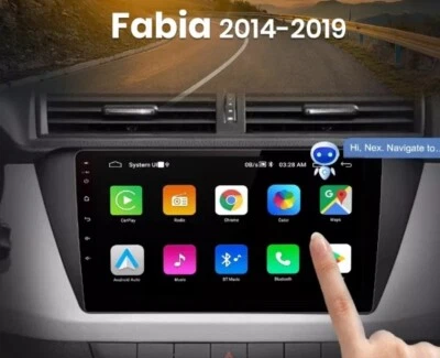 RADIO 2 DIN ANDROID PARA SKODA FABIA MK3 NAVI USB Wi-Fi BLUETOOTH - Imagen 1 de 3