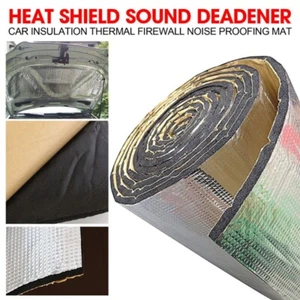 US Heat Shield Sound Deadener Car Insulation Thermal Firewall Noise Proofing Mat - Picture 1 of 11