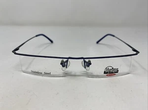 CSC MYSTIQUE 3007 MATTE NAVY BLUE 48-17-140 Half Rim Eyeglasses Frame Z774 - Picture 1 of 8
