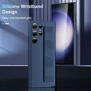 Für Samsung Galaxy S25 Ultra S24 S23 Slim PC Hülle mit TPU Gummi Armband - Bild 1 von 14