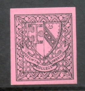 GB QV Local Stamp SELWYN COLLEGE Cambridge University (1882) Mint MM - Picture 1 of 2