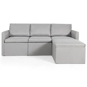 Giantex Convertible Sectional Sofa L-Shaped Couch Lounge with Reversible Chaise - Picture 1 of 24