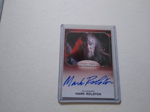Star Trek Aliens Mark Rolston Klingon Captain Magh 2014 autograph card