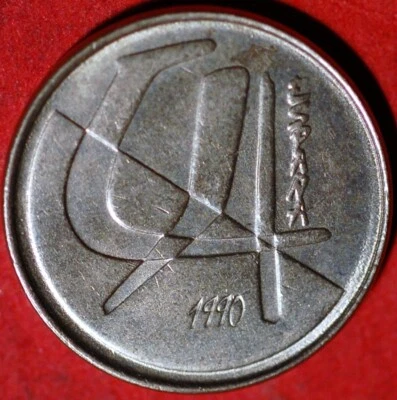 Spain 5 Pesetas 1990 Juan Carlos I KM# 833 - Image 1 of 2
