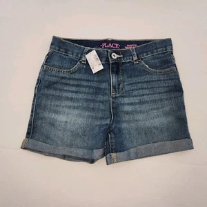 The Childrens Place Girls Size 12 Shortie Short Court Denim Jean Shorts - Picture 1 of 4