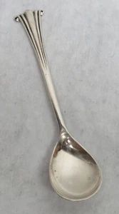 VINTAGE BIRMINGHAM STERLING SILVER ONSLOW 3 1/4" SALT SPOON - Picture 1 of 3