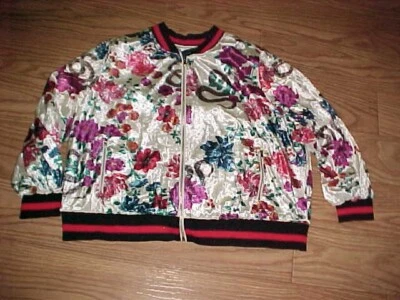 Jaqueta floral branca Colleen Lopez tamanho 2X nova - Imagem 1 de 4