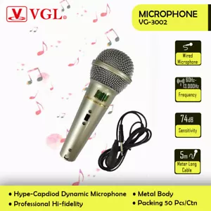 Microfono Dinamico 5 Metri Cablato VGL VG-3002 Hype-Capdiod - Foto 1 di 3