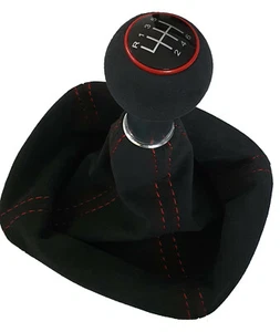 PARA VW Passat 3B 3BG ORIGINAL ALCANTARA PALANCA DE CAMBIOS BOLSA DE CAMBIO 6 VELOCIDADES NT ROJO 18 - Imagen 1 de 1