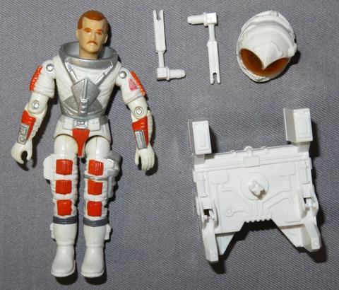 GI Joe 1987 "PAYLOAD" Defiant Shuttle Pilot 100% complete Vintage ARAH g.i Cover