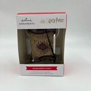 NUEVO EN CAJA NUEVO CON ETIQUETAS Harry Potter Merodeadores Mapa Sello Adorno de Navidad - Imagen 1 de 4
