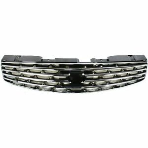 Grille Chrome Shell/Painted Black Insert Fits Infiniti G35 Coupe IN1200107