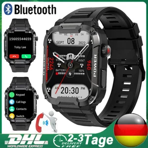Bluetooth Smartwatch Herren Luxus Watch Fitness Herzfrequenz Pulsuhr Blutdruck - Bild 1 von 24