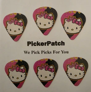 Medium X Hello Kitty pink Collectable Guitar Picks #148 - Picture 1 of 1