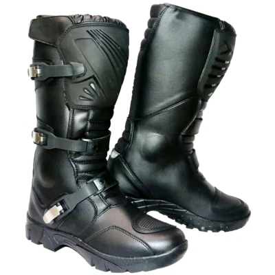 Adventure Motorcycle Motorbike Leather Boot Touring Off Road  Boots. - Image 1 of 4