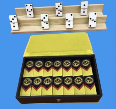 DOMINO CLUB AMERICA HECHO EN MEXICO WITH 2 WOOD HOLDERS * NO ES JUMBO - Image 1 of 4
