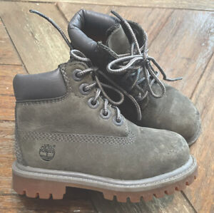 toddler timberland boots size 7 grey