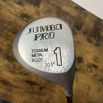 Vintage Jumbo Pro 1 Golf Driver 10.5* Titanium Graphite Firm Flex 44.5” Tour - Image 1 of 4
