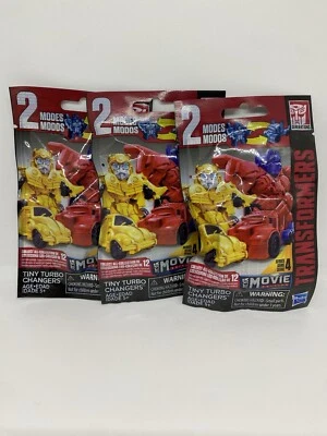 (3) Transformers Movie Edition Tiny Turbo Changers Series 4 Blind Bag NEW Sealed - Image 1 of 4