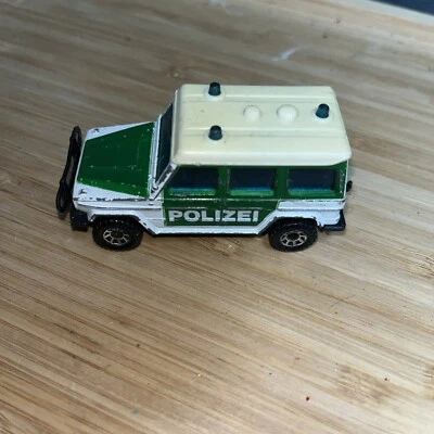 MATCHBOX 1-75 Series MERCEDES BENZ 280 GE 999 POLICE POLIZEI CAR + ROOF LIGHTS - Image 1 of 4