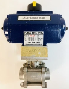 Actuador neumático FLOW-TEK AUTOMATOR SRDA modelo SR 4.0 DA con válvula de bola de 1” -NUEVO - Imagen 1 de 15