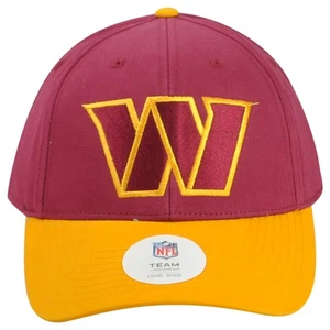 NFL Washington Commanders Estructurado 2 Colores Hombres Ajustable Curvo Bill Sombrero Gorra - Imagen 1 de 4