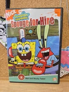 SpongeBob SquarePants: Sponge for Hire (DVD 2004 8 Eps) Nickelodeon Nick Cartoon - Picture 1 of 2