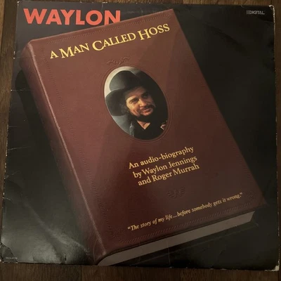 Waylon Jennings -A Man Called Hoss-Vinyl-Audio Biography-LP-Record-Album - Image 1 of 2