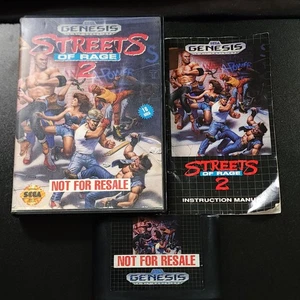 Streets of Rage 2 (Sega Genesis, 1992) Not For Resale Authentic Works CIB - Bild 1 von 11