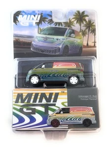 chase Mini GT 1:64 Volkswagen ID Buzz Prototype “Rainbow” Diecast Model MGT00899 - Picture 1 of 4