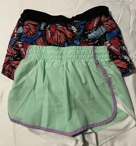 Girls Shorts Athletic Lined Sz 10-12 Set Of 2 - Picture 1 of 8