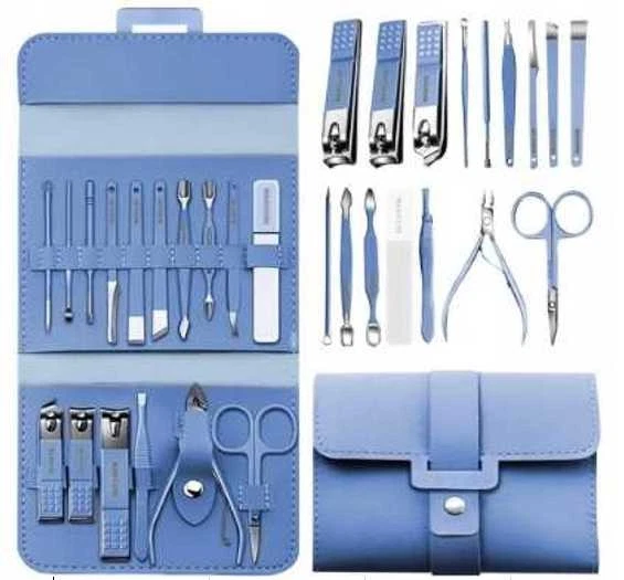 16-tlg Maniküre Pediküre Set 💅 Nagelpflege Edelstahl Etui Damen Herren - Bild 1 von 1