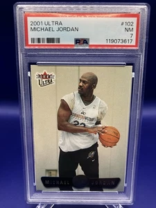 2001-02 Fleer Ultra Michael Jordan #102 HOF GOAT PSA POP 7 - Picture 1 of 2