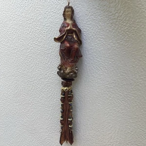 Vintage Jungfrau Maria Quaste Weihnachtsschmuck 9,9" wunderschön  - Bild 1 von 5