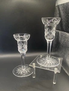 Waterford Kristall 5,75" Kerzenständer Halter Lismore Paar 2 Gothic signiert neuwertig - Bild 1 von 7