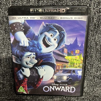 Disney Pixar Onward [4K Ultra-HD + Blu-ray] [2020] 2 Discs. VGC. Freepost In Uk - Image 1 of 2