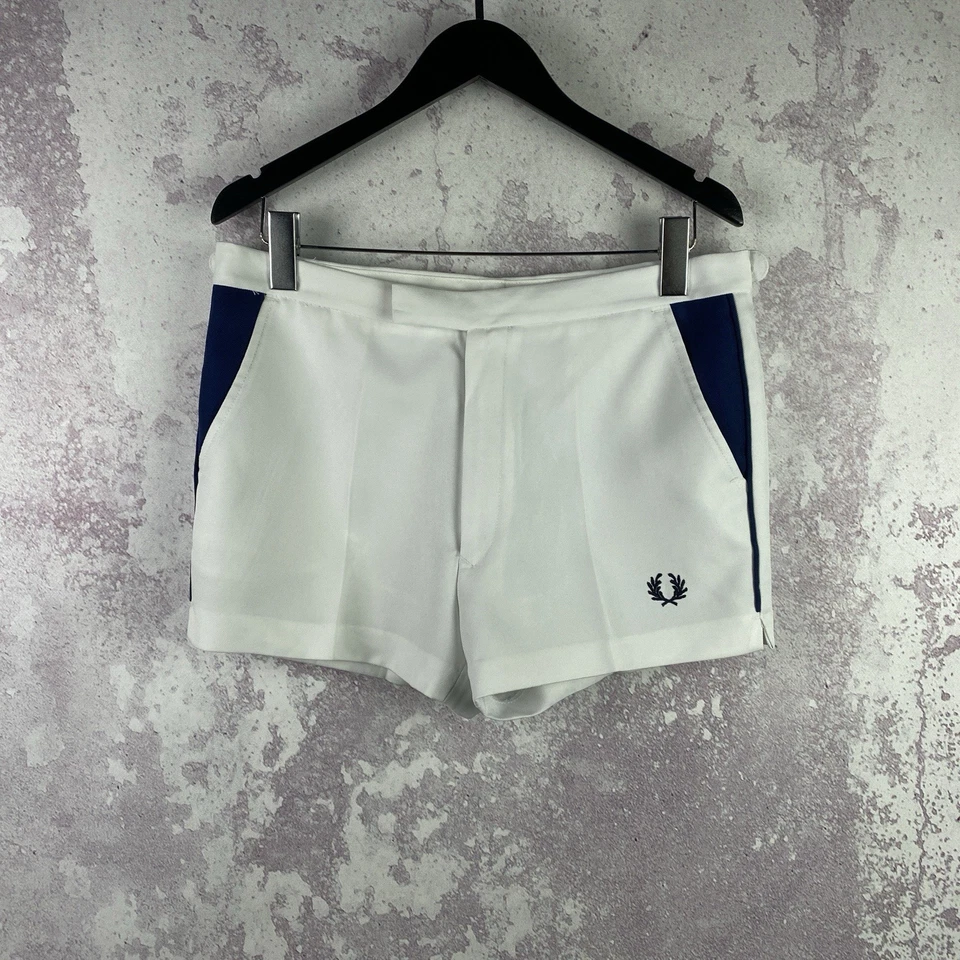 Pantalones Cortos De Colección Fred Perry Para Hombre Tenis Lujo Y2K Streetwear Raro Años 90 Talla 34 Foto 1 de 4