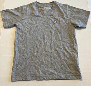 T-shirt Psycho Bunny bambino ragazzo M 10/12 grigio medio manica corta casual Pima usata in ottime condizioni - Foto 1 di 6